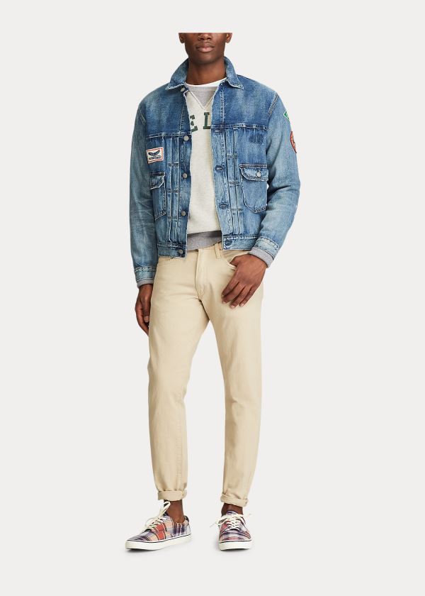 Ralph Lauren Varick Slim Straight Jean Světle Hnědožlutý | tBrR83yB