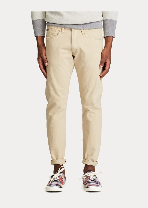 Ralph Lauren Varick Slim Straight Jean Světle Hnědožlutý | tBrR83yB