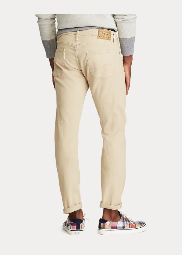 Ralph Lauren Varick Slim Straight Jean Světle Hnědožlutý | tBrR83yB