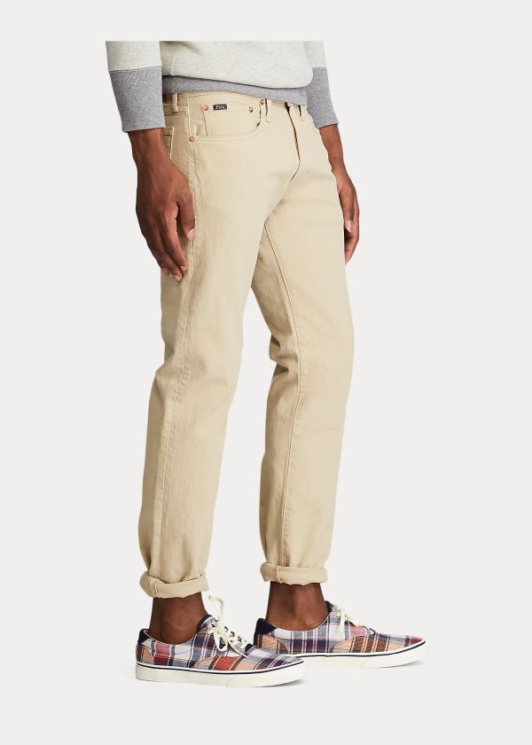 Ralph Lauren Varick Slim Straight Jean Světle Hnědožlutý | tBrR83yB