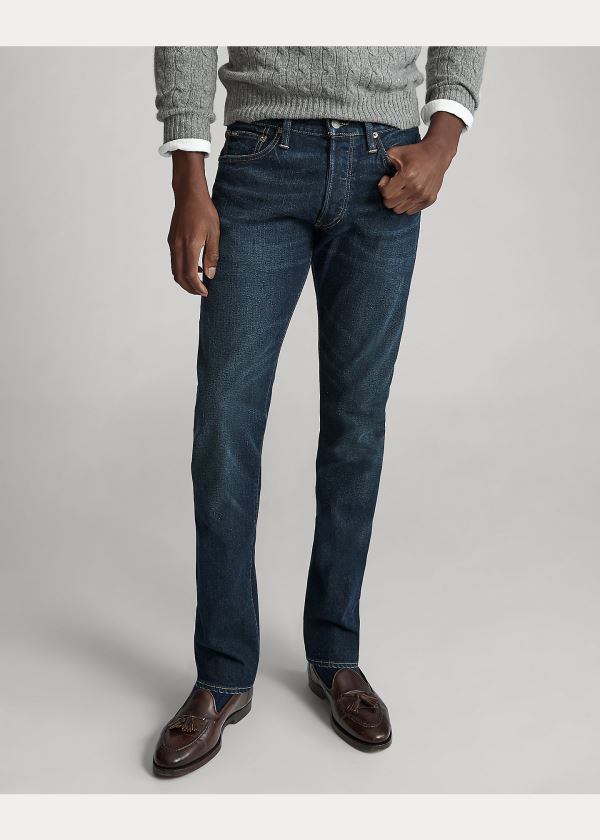 Ralph Lauren Varick Slim Straight Jean Tmavě Blankyt Blankyt Světle Modré | 4yLiZNw3