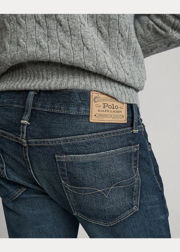 Ralph Lauren Varick Slim Straight Jean Tmavě Blankyt Blankyt Světle Modré | 4yLiZNw3