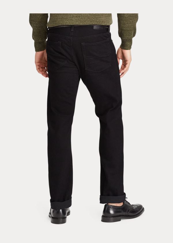 Ralph Lauren Varick Slim Straight Jean Černé | fyhLrANC