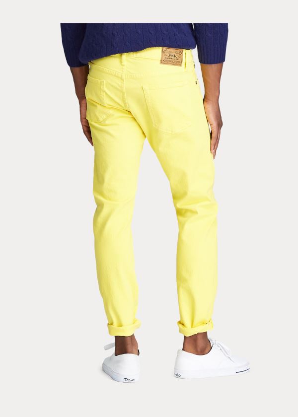 Ralph Lauren Varick Slim Straight Jean Žluté | w43aQJO3