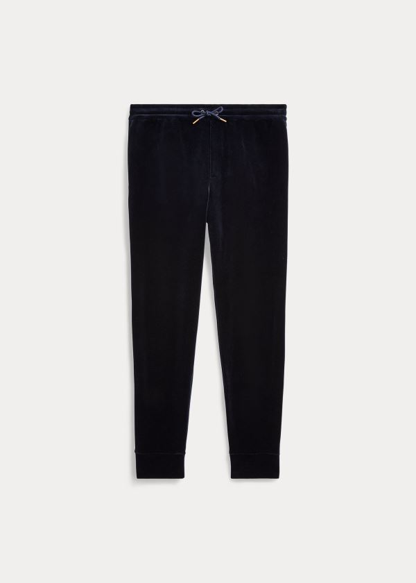 Ralph Lauren Velour Track Pant Tmavě Blankyt | vpfQvzsO