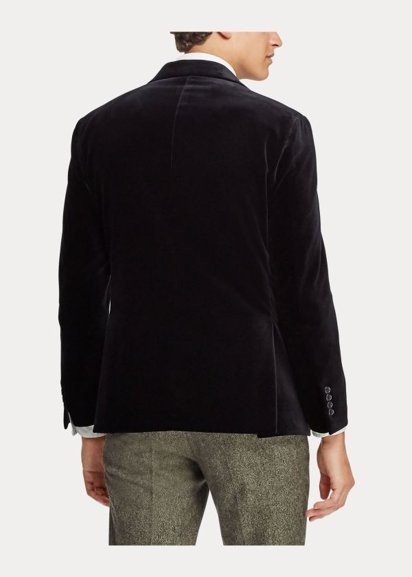 Ralph Lauren Velvet Suit Jacket Černé | Sf5mXzAc