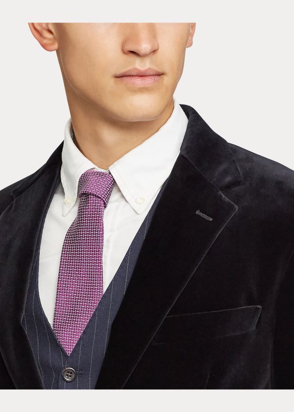 Ralph Lauren Velvet Suit Jacket Černé | Sf5mXzAc
