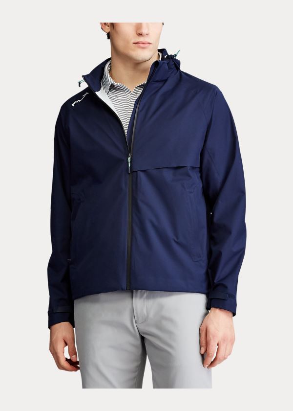Ralph Lauren Vody-Repellent S Kapucí Jacket Tmavě Blankyt | H5Hfp8sH