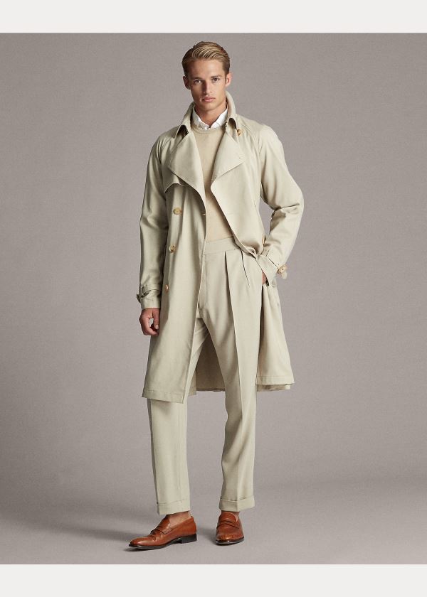 Ralph Lauren Vody-Repellent Wool Coat Béžový | OXUrIvkk