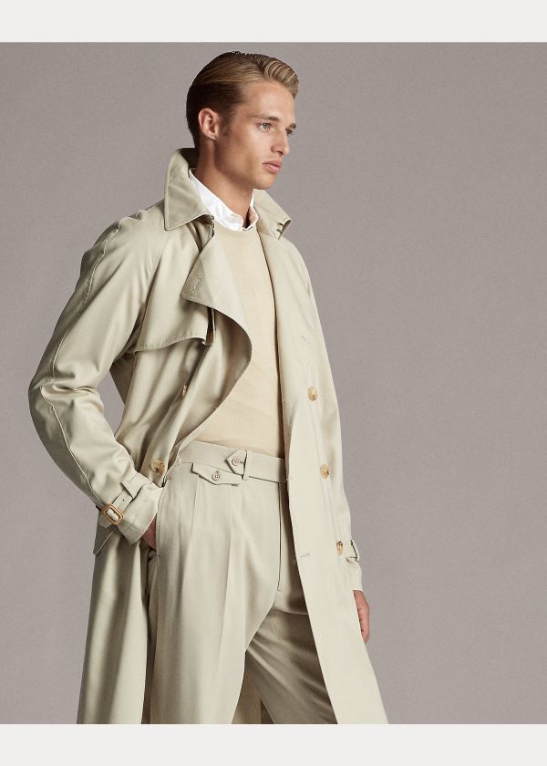 Ralph Lauren Vody-Repellent Wool Coat Béžový | OXUrIvkk