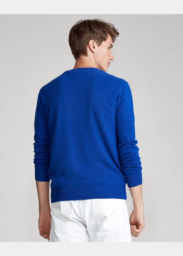 Ralph Lauren Washable Cashmere Svetrové Tmavě Královská Modrá Blankyt | 5KV3VIDQ