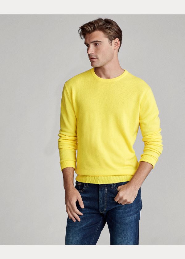 Ralph Lauren Washable Cashmere Svetrové Žluté | 7tsVWTCV