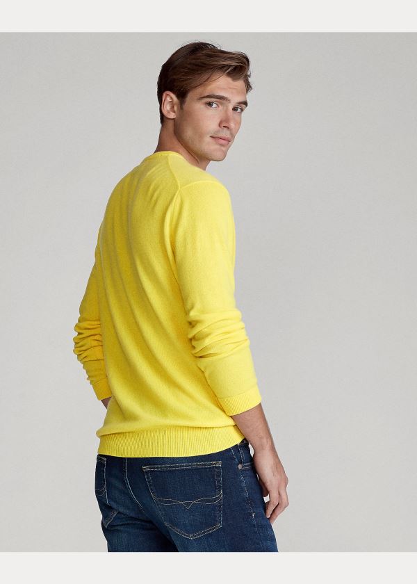 Ralph Lauren Washable Cashmere Svetrové Žluté | 7tsVWTCV