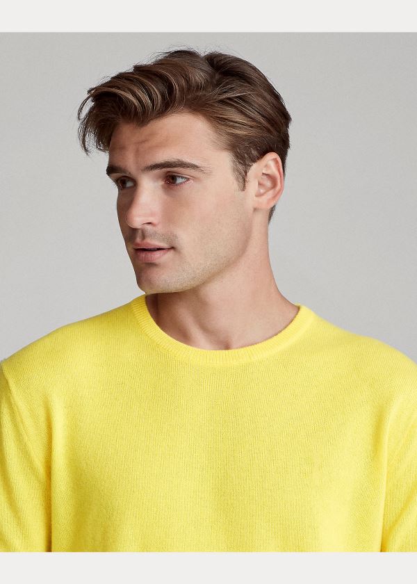 Ralph Lauren Washable Cashmere Svetrové Žluté | 7tsVWTCV