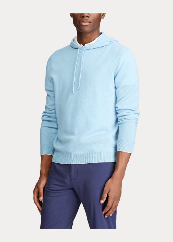 Ralph Lauren Washable Cashmere Svetrové Světle Blankyt | uLXh9LGa