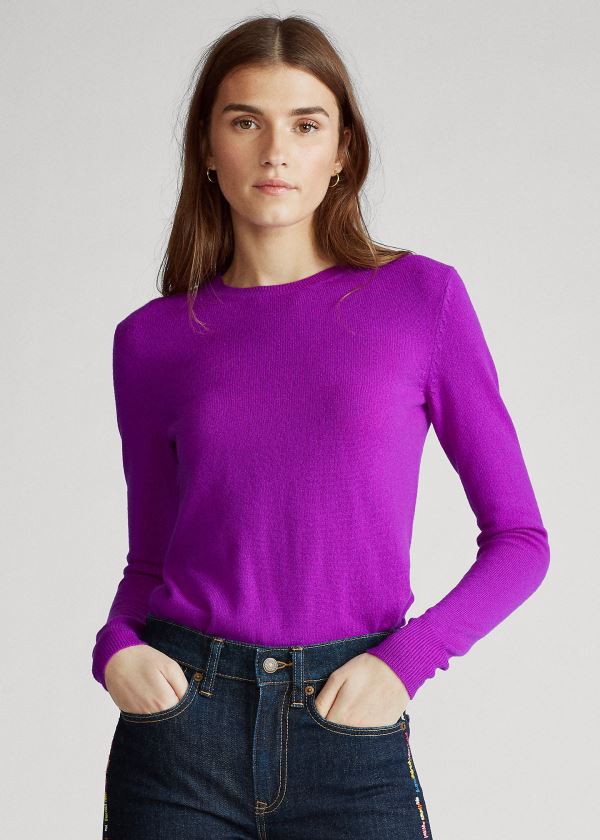 Ralph Lauren Washable Cashmere Svetrové Fialové | ugM5Eqg9