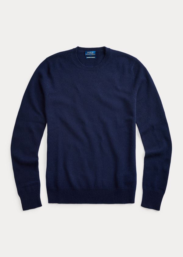 Ralph Lauren Washable Cashmere Svetrové Tmavě Blankyt | xWYN4Jj4