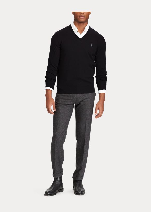 Ralph Lauren Washable Merino Wool Svetrové Černé | SDpB9yRv