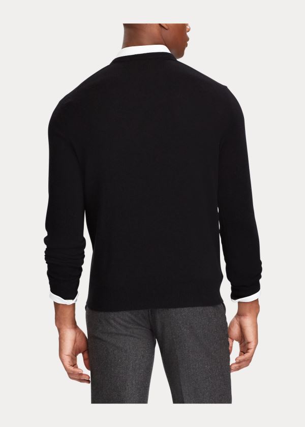 Ralph Lauren Washable Merino Wool Svetrové Černé | SDpB9yRv