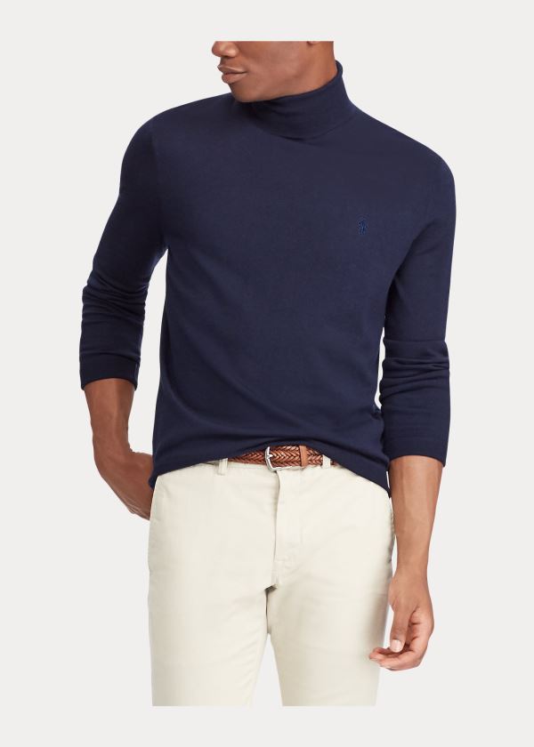 Ralph Lauren Washable Merino Wool Svetrové Tmavě Blankyt | obvU5QxU