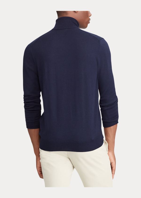 Ralph Lauren Washable Merino Wool Svetrové Tmavě Blankyt | obvU5QxU