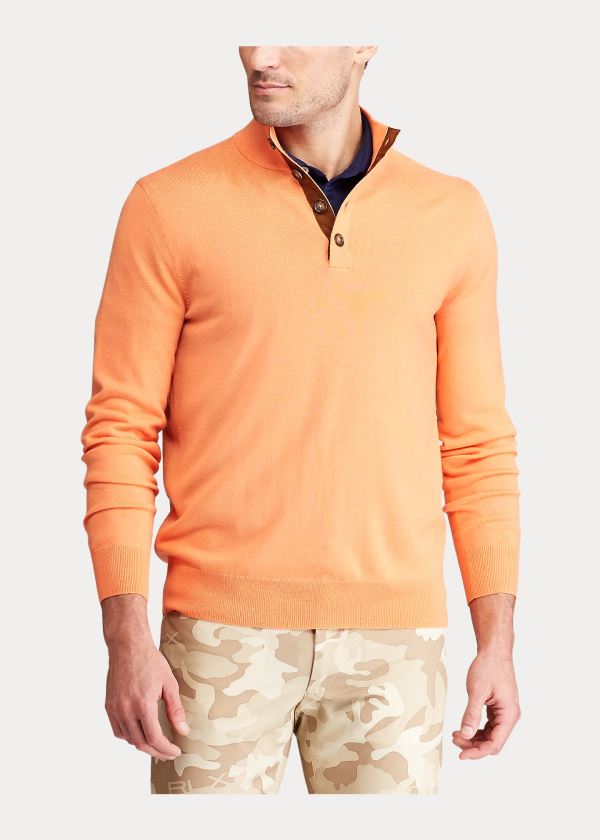 Ralph Lauren Washable Merino Wool Svetrové Oranžové | vQK1Ig7R
