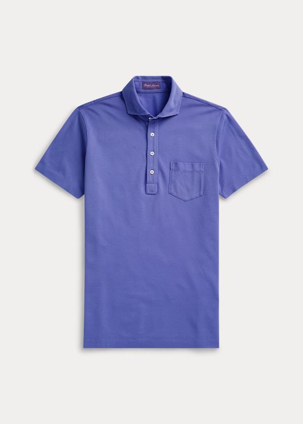 Ralph Lauren Washed Piqué Polo Shirt Fialové | 1K3Z6gMd