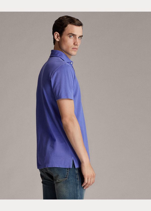 Ralph Lauren Washed Piqué Polo Shirt Fialové | 1K3Z6gMd