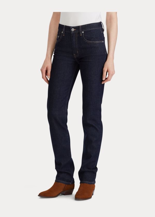 Ralph Lauren Western Straight-Leg Jean Tmavě Blankyt Blankyt Světle Modré | w2gsU6AN