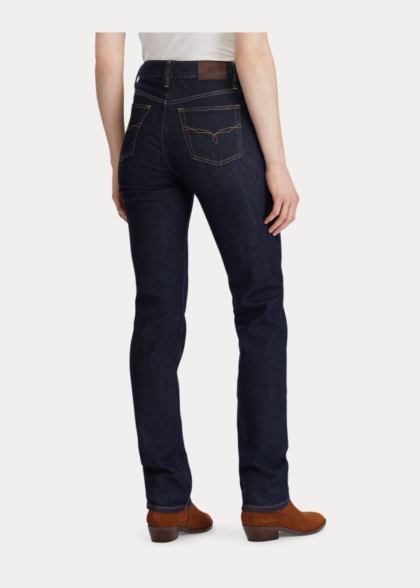 Ralph Lauren Western Straight-Leg Jean Tmavě Blankyt Blankyt Světle Modré | w2gsU6AN