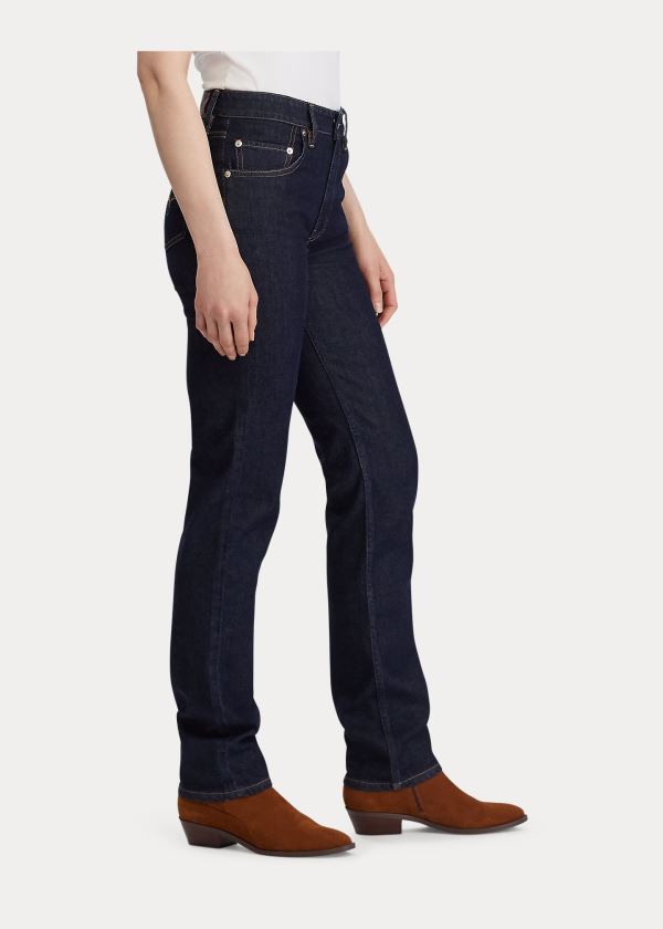 Ralph Lauren Western Straight-Leg Jean Tmavě Blankyt Blankyt Světle Modré | w2gsU6AN