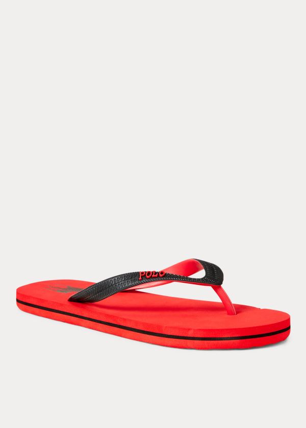 Ralph Lauren Whitlebury II Flip-Flop Červené Černé | YN4tXke1