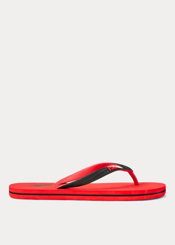 Ralph Lauren Whitlebury II Flip-Flop Červené Černé | YN4tXke1