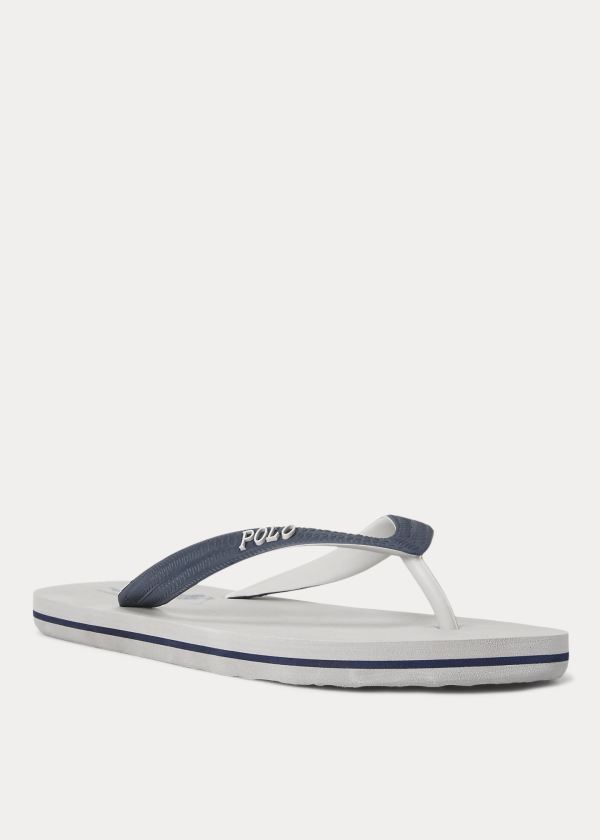 Ralph Lauren Whitlebury II Flip-Flop Šedé Tmavě Blankyt | L1UdiAnV