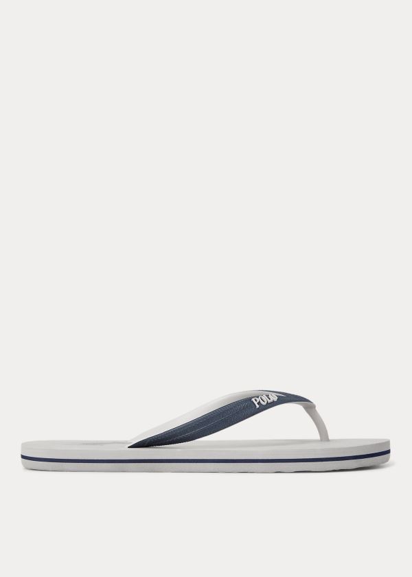 Ralph Lauren Whitlebury II Flip-Flop Šedé Tmavě Blankyt | L1UdiAnV