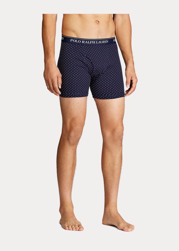 Ralph Lauren Wicking Boxerské Brief 3-Pack Tmavě Blankyt Bílé Blankyt Růžové | AFp7TOWc