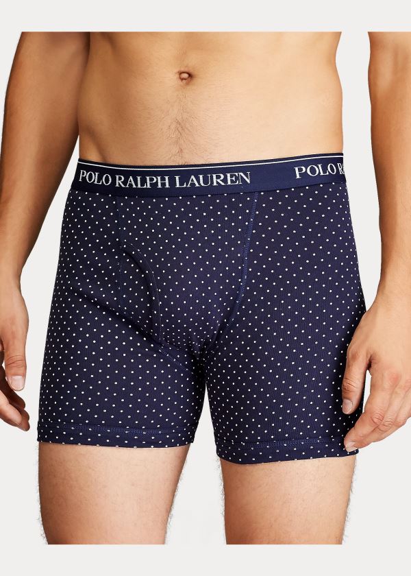 Ralph Lauren Wicking Boxerské Brief 3-Pack Tmavě Blankyt Bílé Blankyt Růžové | AFp7TOWc