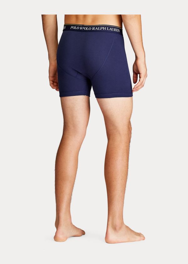 Ralph Lauren Wicking Boxerské Brief 3-Pack Tmavě Blankyt Červené Královská Modrá Blankyt | yZ6qzcsd