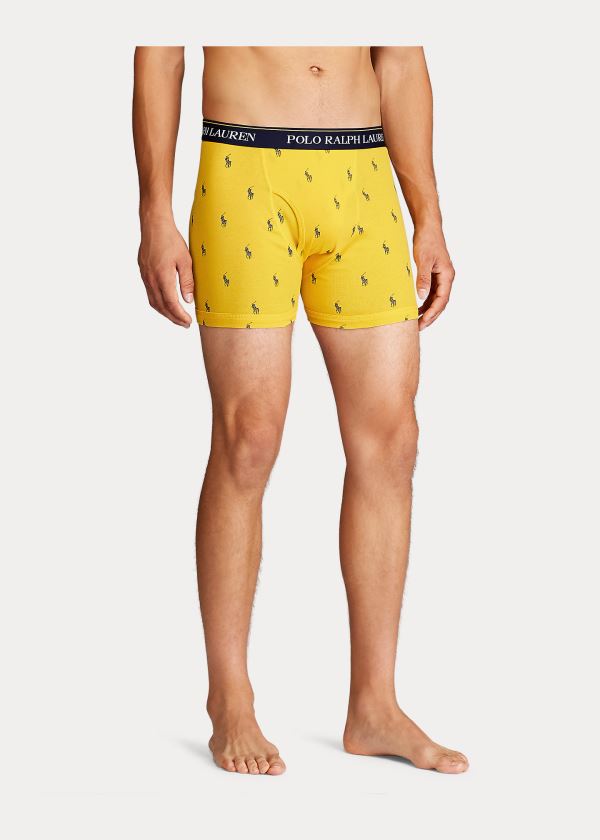 Ralph Lauren Wicking Boxerské Brief 3-Pack Tmavě Blankyt Červené Královská Modrá Blankyt | yZ6qzcsd