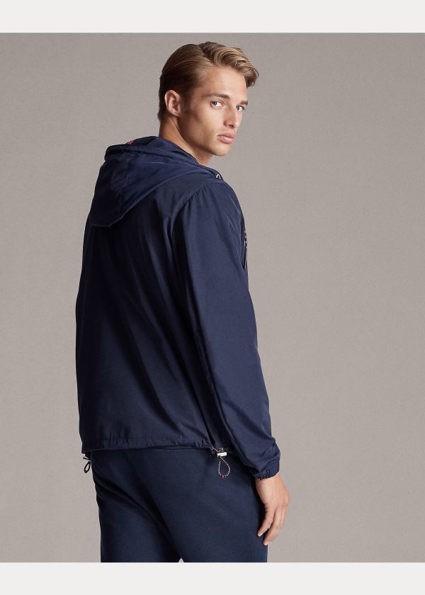 Ralph Lauren Widmore RLX S Kapucí Jacket Tmavě Blankyt | Upaq9l8k