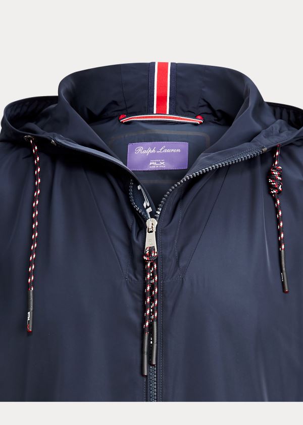 Ralph Lauren Widmore RLX S Kapucí Jacket Tmavě Blankyt | Upaq9l8k
