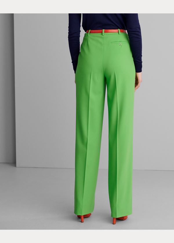 Ralph Lauren Winnifred Wool Crepe Pant Zelene | gYcmvZAR