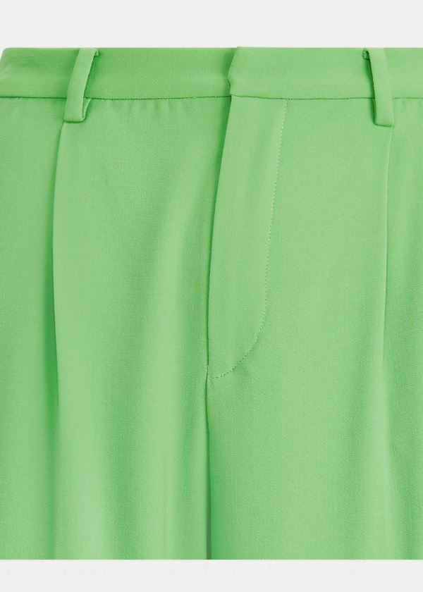 Ralph Lauren Winnifred Wool Crepe Pant Zelene | gYcmvZAR