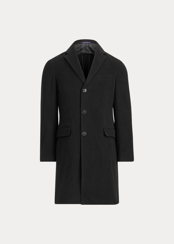 Ralph Lauren Wool-Cashmere Topcoat Černé | RI7fw6hf