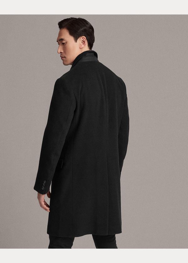 Ralph Lauren Wool-Cashmere Topcoat Černé | RI7fw6hf