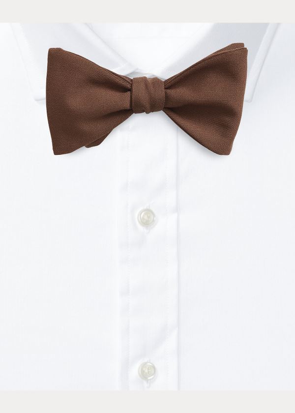 Ralph Lauren Wool Gabardine Bow Tie Hnědé | 7EVmDK9G