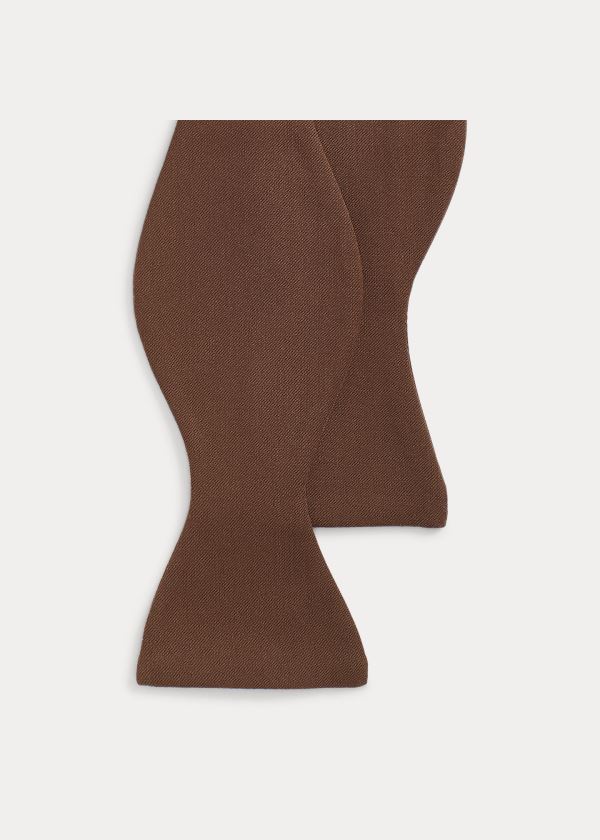 Ralph Lauren Wool Gabardine Bow Tie Hnědé | 7EVmDK9G
