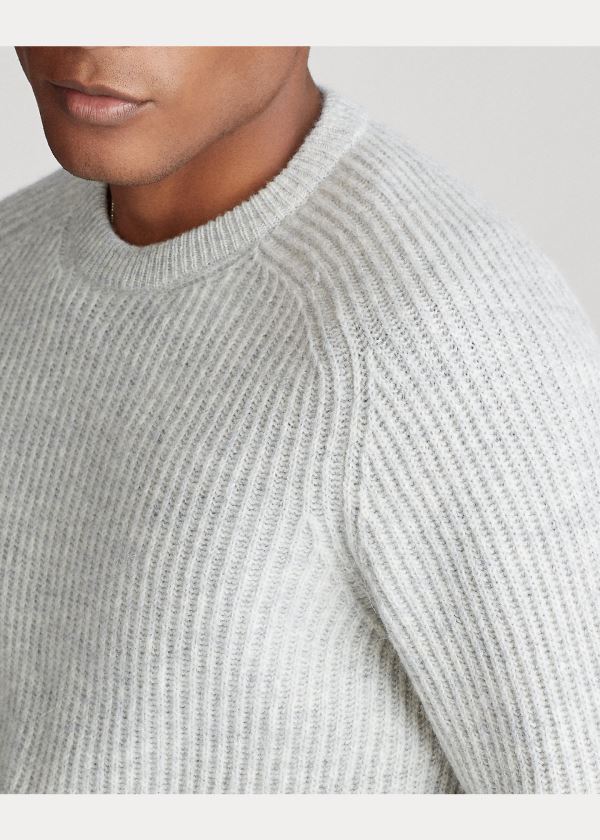 Ralph Lauren Wool Raglan Crewneck Svetrové Světle Šedé | 7UrdieNy