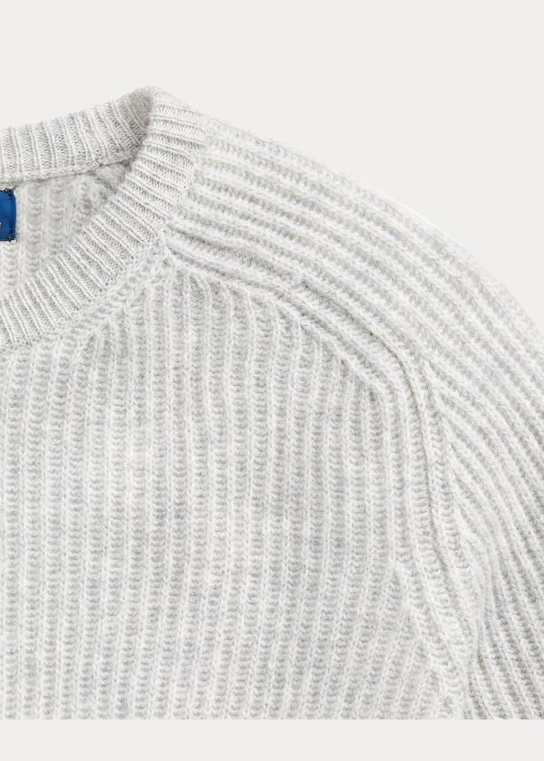 Ralph Lauren Wool Raglan Crewneck Svetrové Světle Šedé | 7UrdieNy