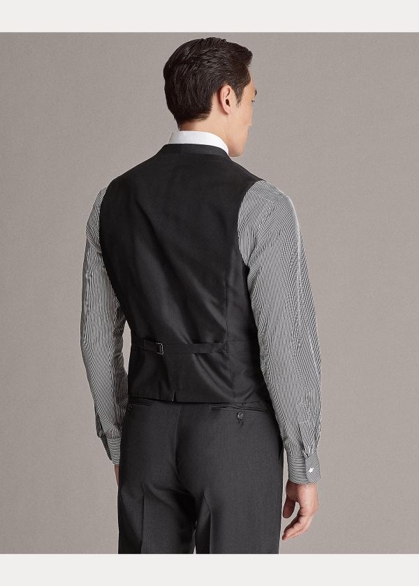 Ralph Lauren Wool Serge Vest Tmavě Šedé | 2W32qTpE